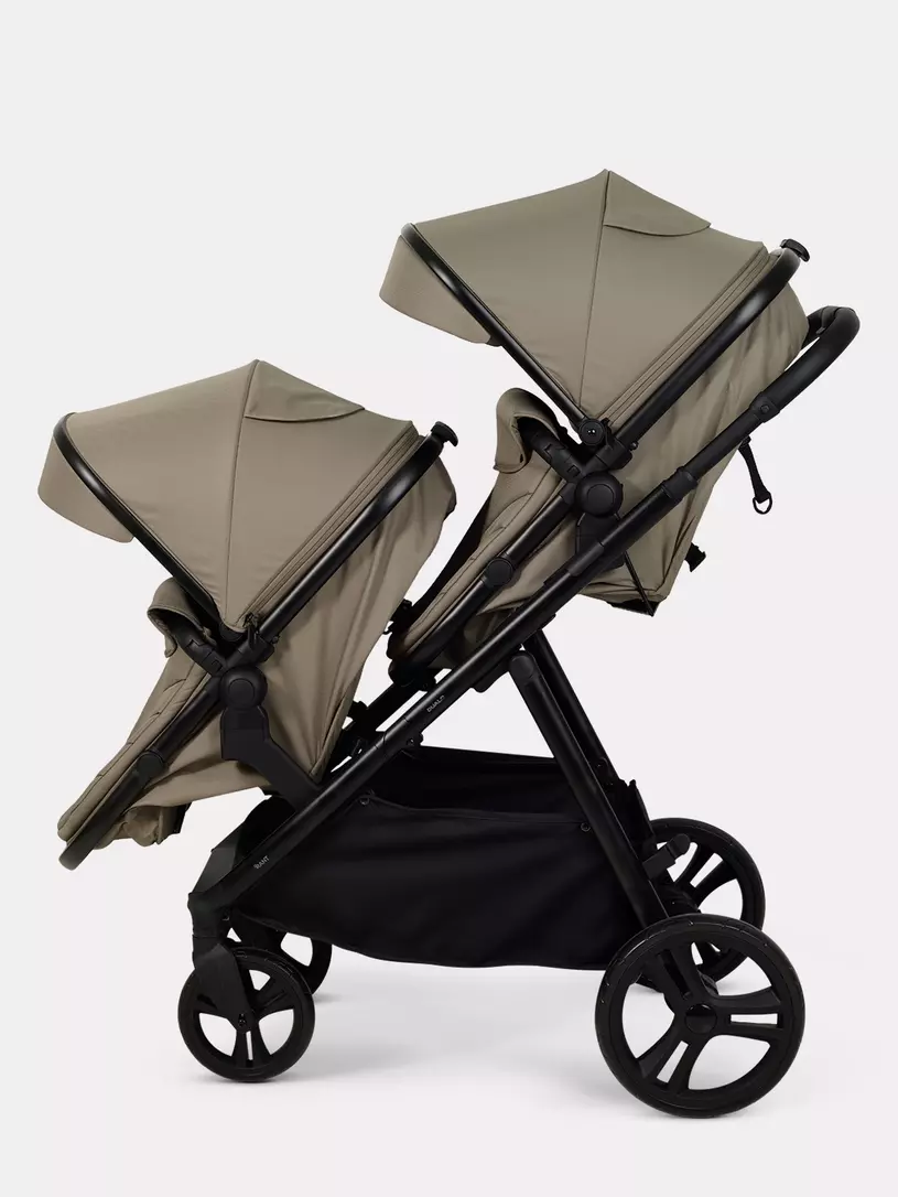Коляска-трансформер для двойни и погодок Rant Dualo BROWN