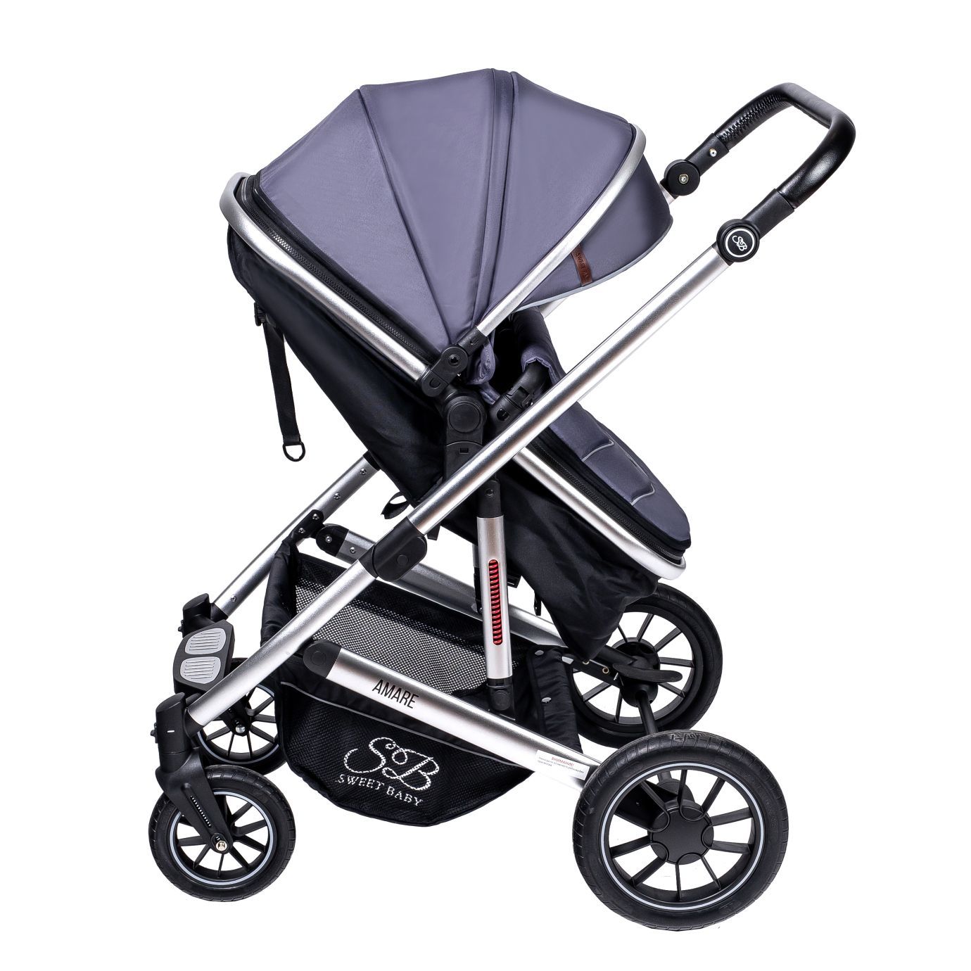 Коляска-трансформер Amare Grey