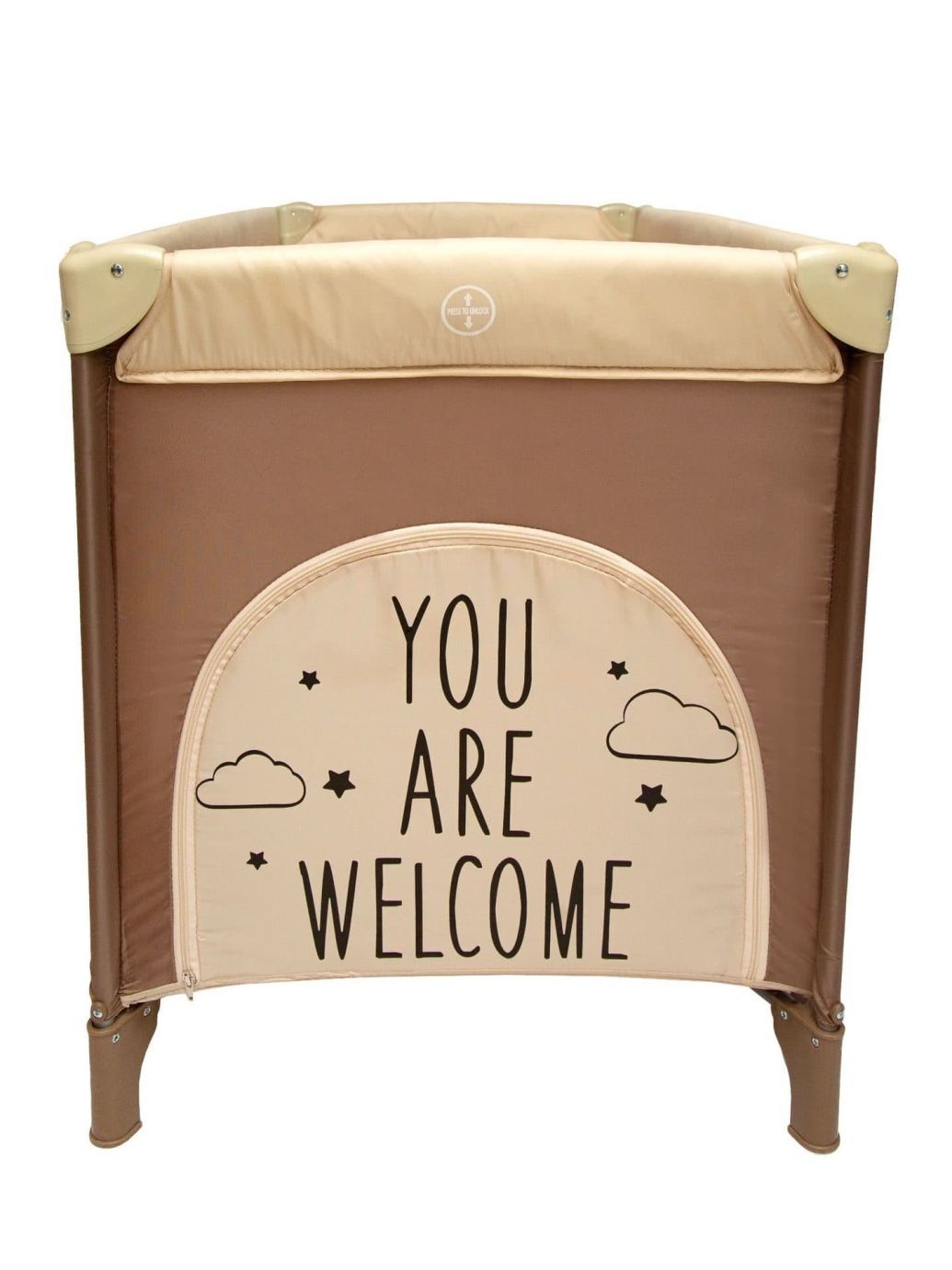 Манеж-кровать MULTIFORM (Hello Bear) прямоугольный, бежевый