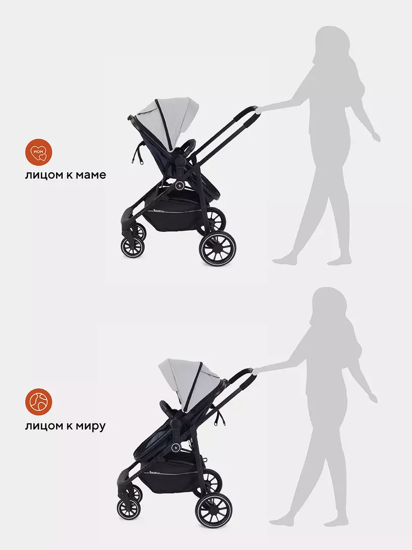 Коляска-трансформер RANT BASIC AZURE