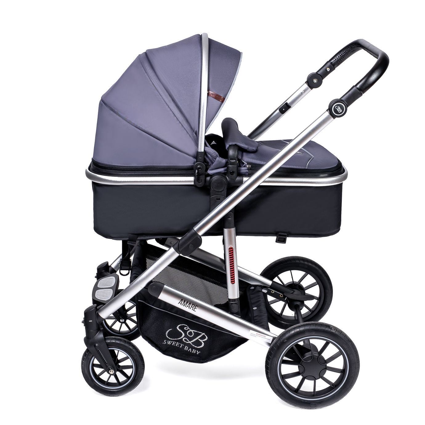 Коляска-трансформер Amare Grey