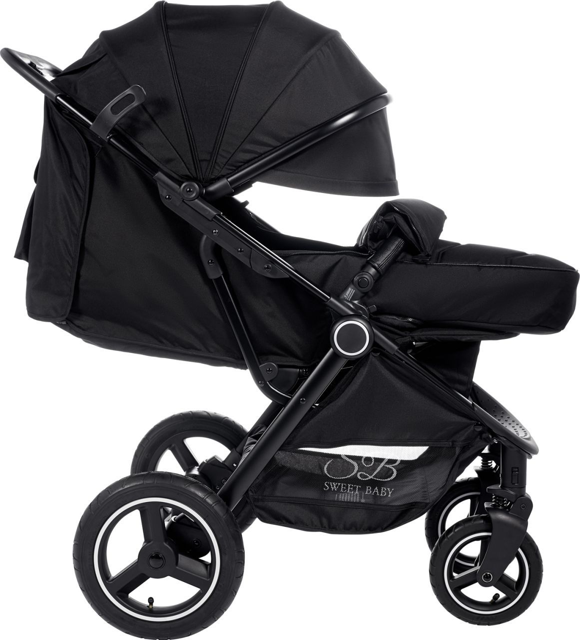 Прогулочная коляска Suburban Compatto Black (Air)