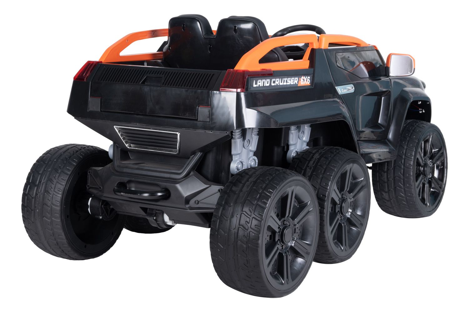 Электромобиль детский TR6628 Джип чёрно-оранжевый