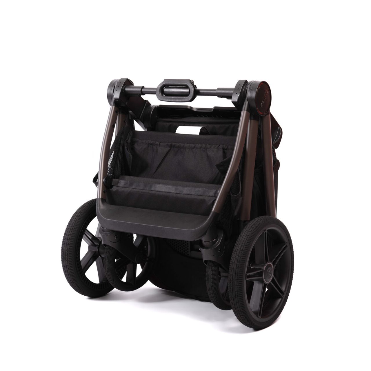 Коляска 2в1 Peppy Monaco Thermo Black (рама серо-коричневая)