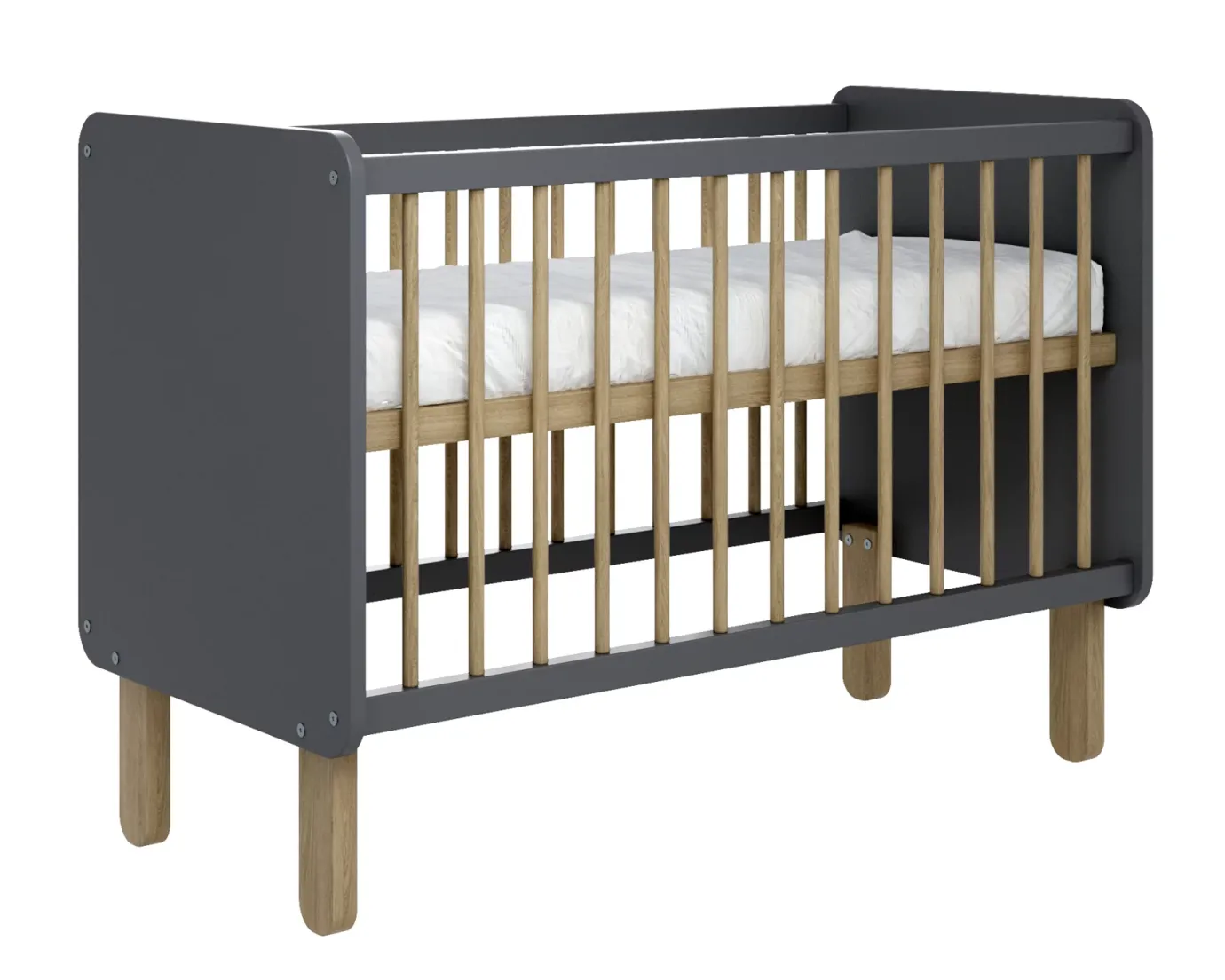 Кроватка Лея серая
