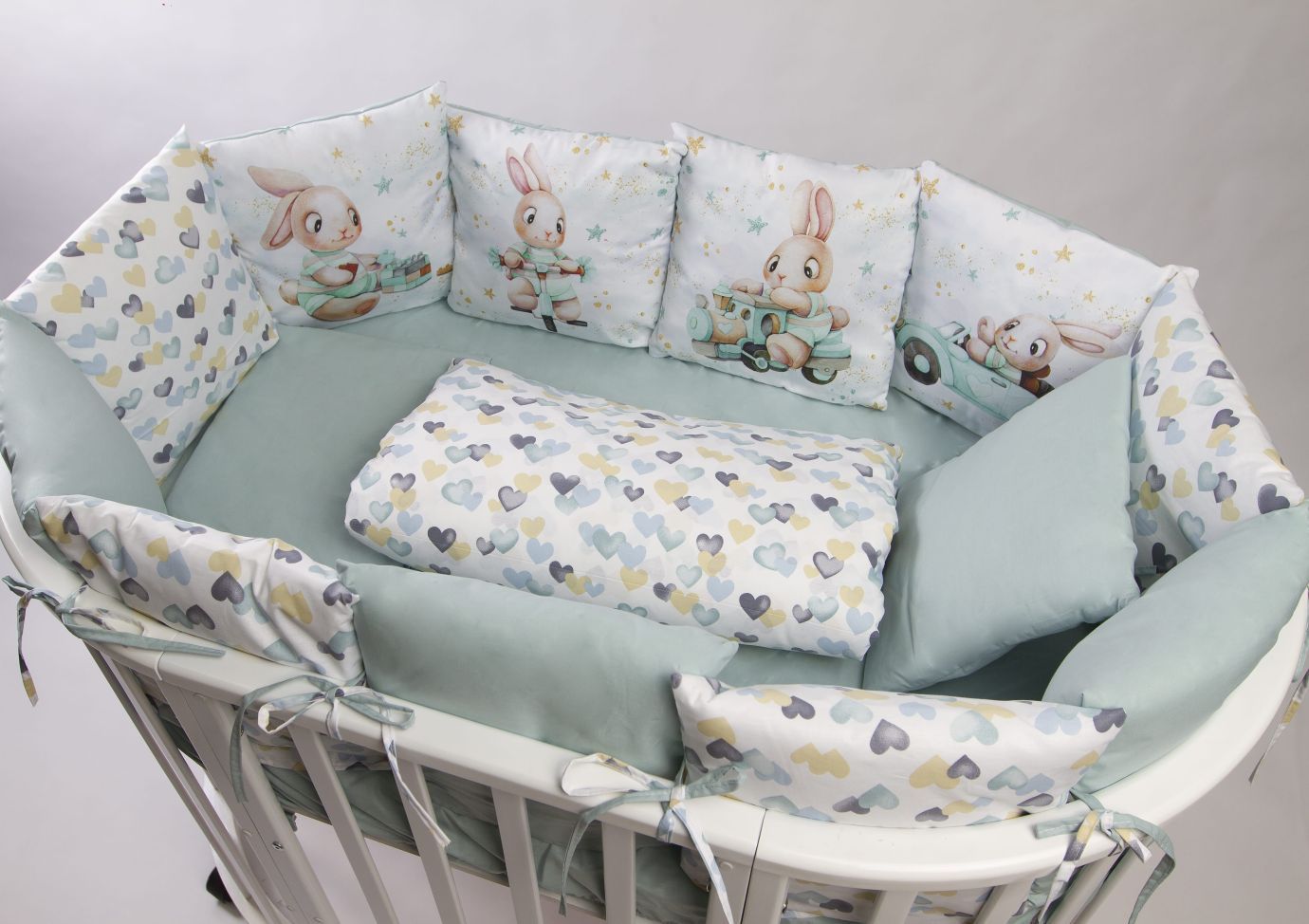 Комплект 17 предметов "Зайчонок мятный"