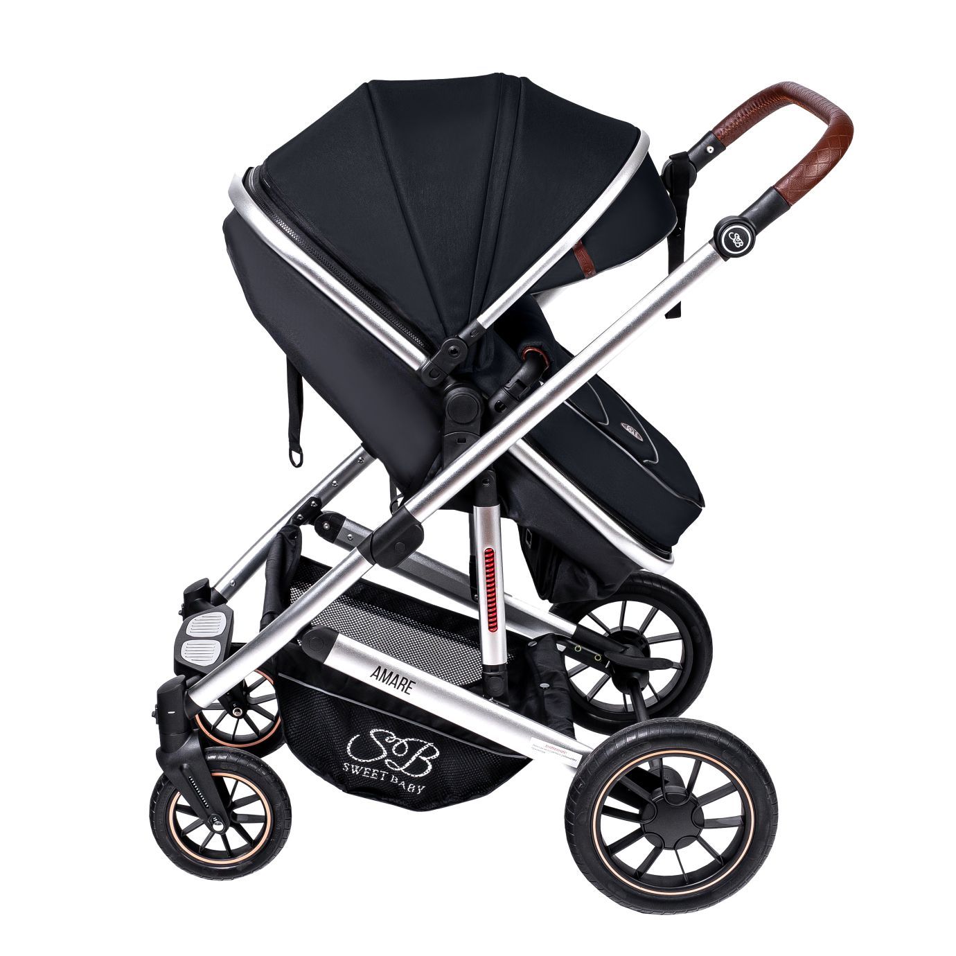 Коляска-трансформер Amare Black