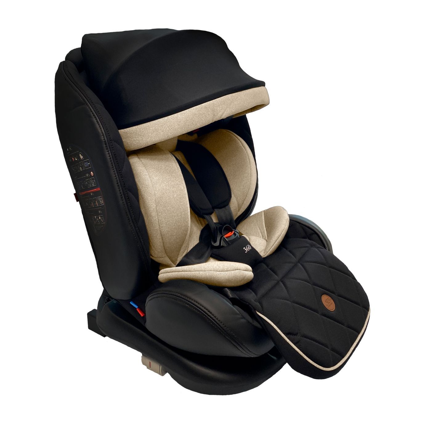 Автокресло поворотное группа 0123 (0-36) Suburban 360 Isofix Brown