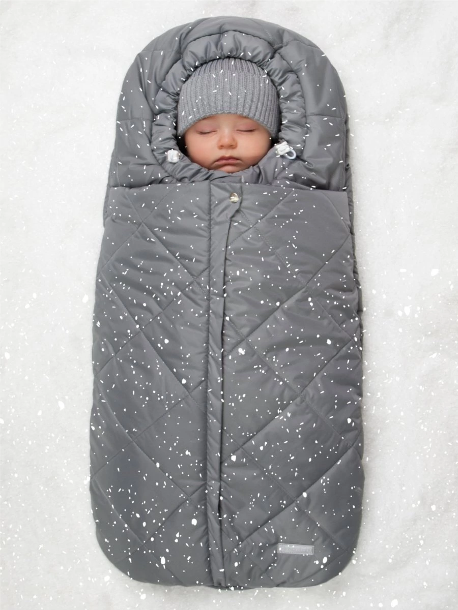 Конверт стеганый детский зимний Amarobaby HEAT, серый 85 размер