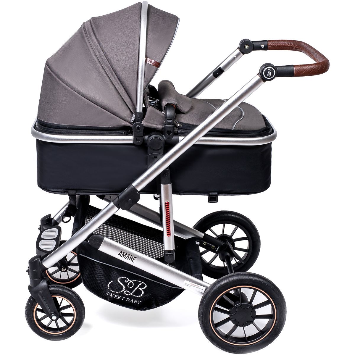 Коляска-трансформер Amare Brown