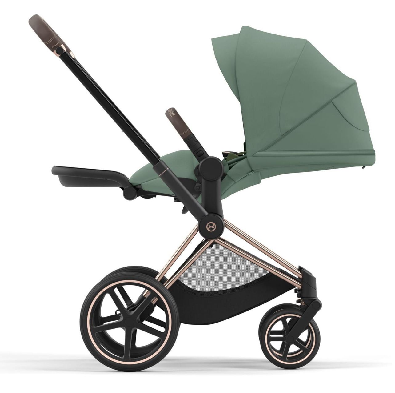 Cybex Priam IV коляска 2 в 1 green рама gold
