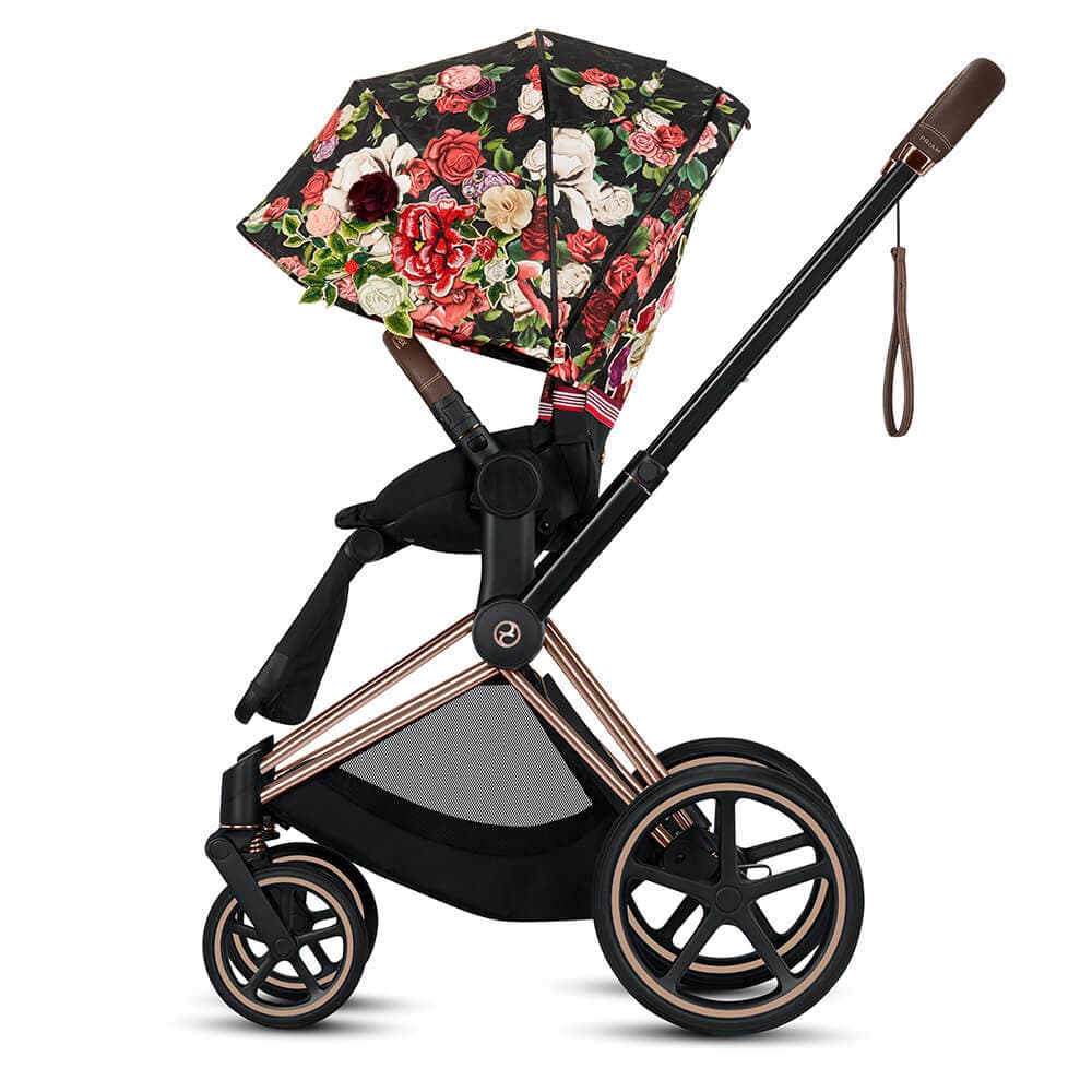 Прогулочная коляска Cybex Priam III FE Spring Blossom Dark