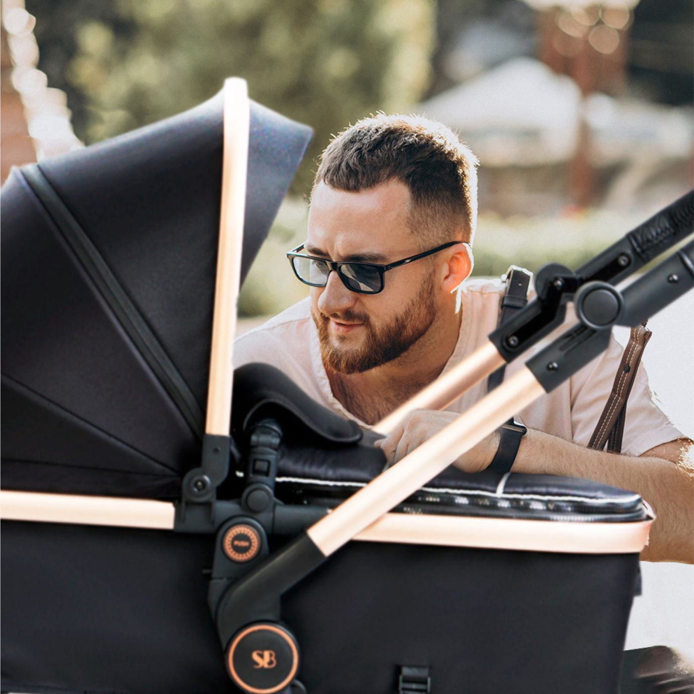 Коляска-трансформер 2в1 Ranger Black Gold