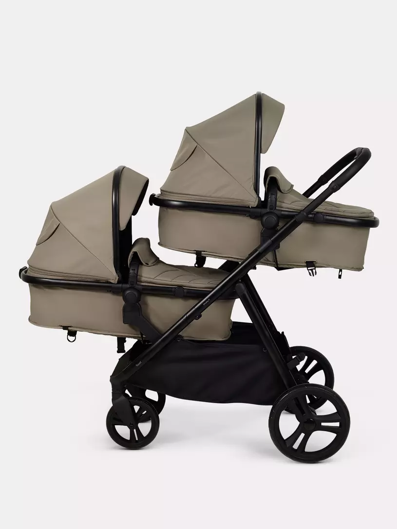 Коляска-трансформер для двойни и погодок Rant Dualo BROWN