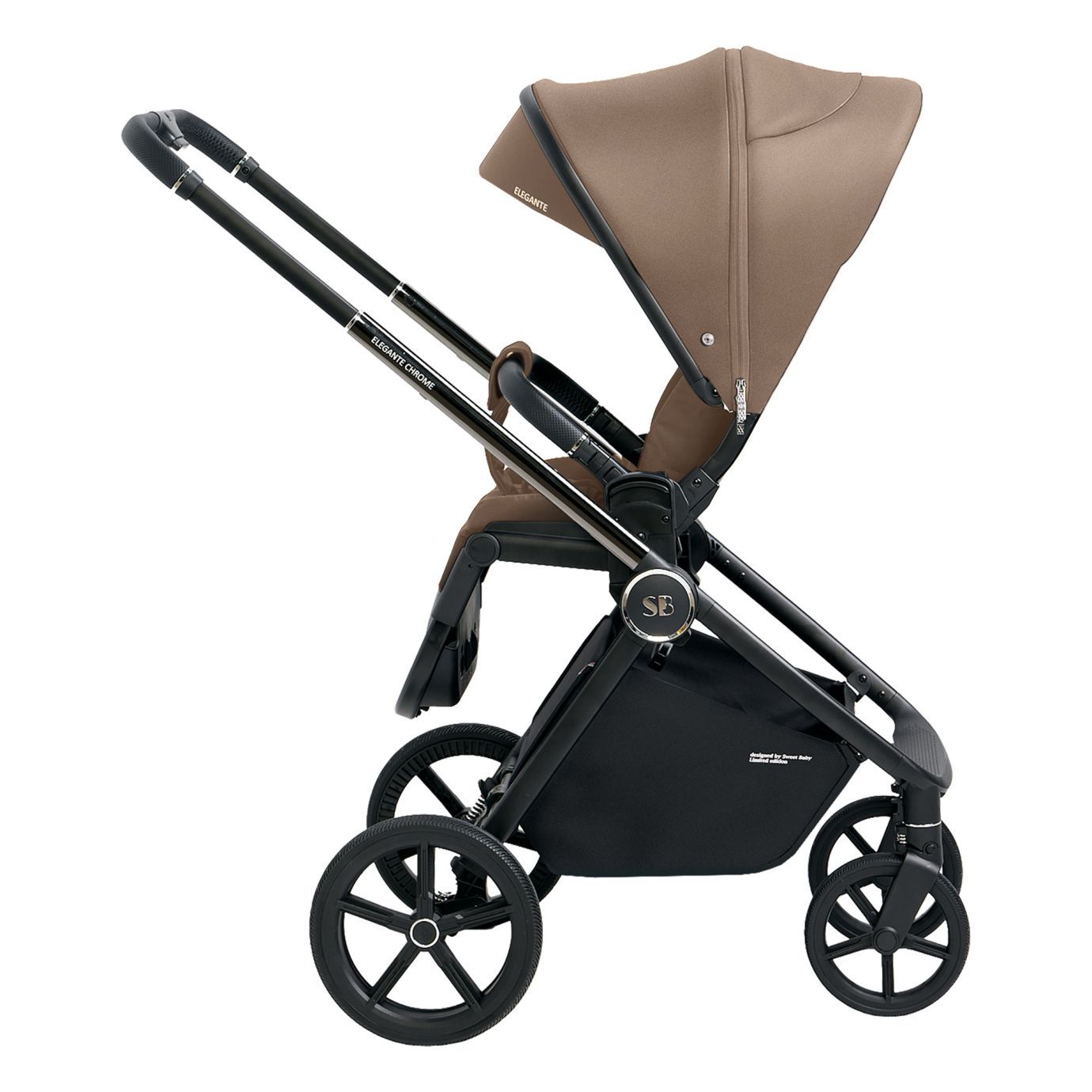 Прогулочная коляска Elegante Chrome Brown
