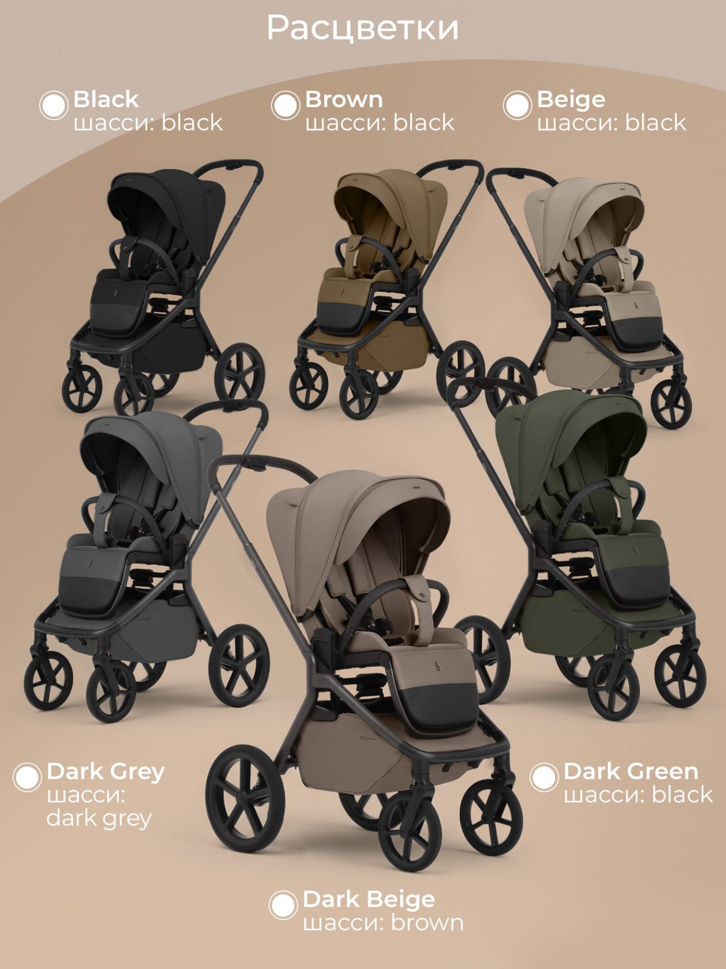Коляска 2в1 SBL Orso Dark Grey