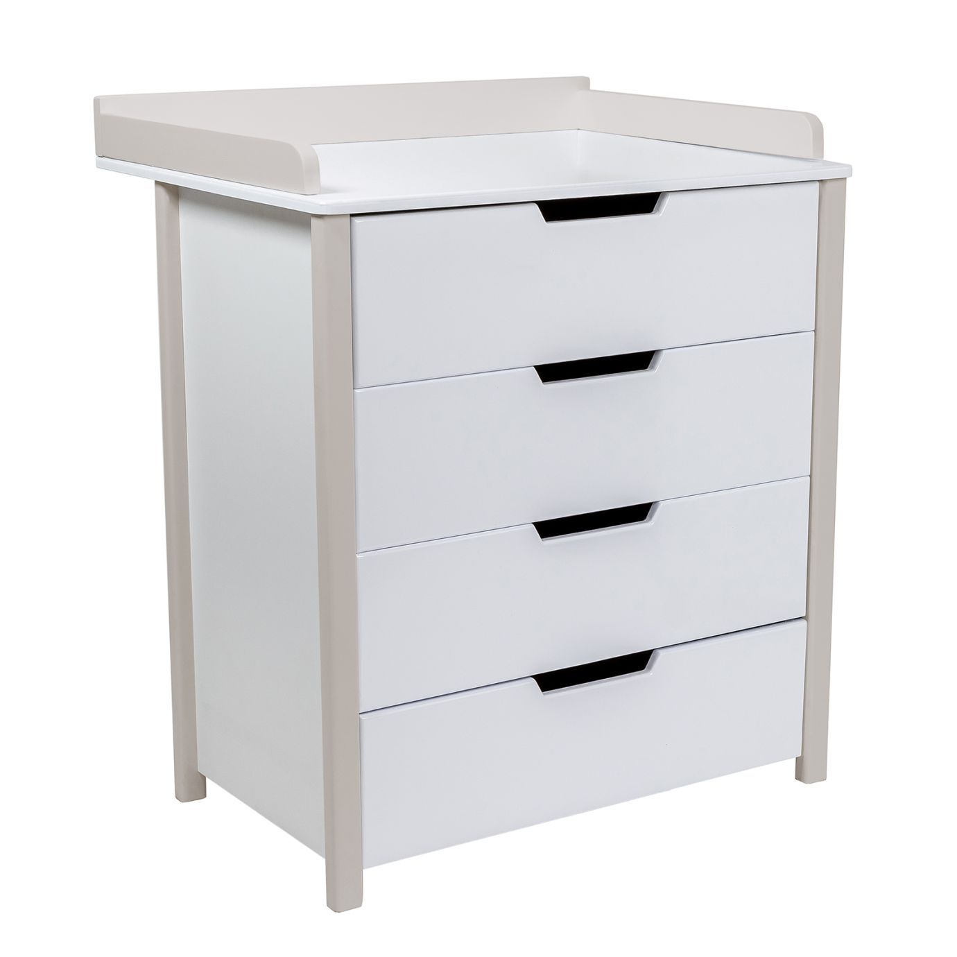 Пеленальный комод Perfetto Белый/Кашемир