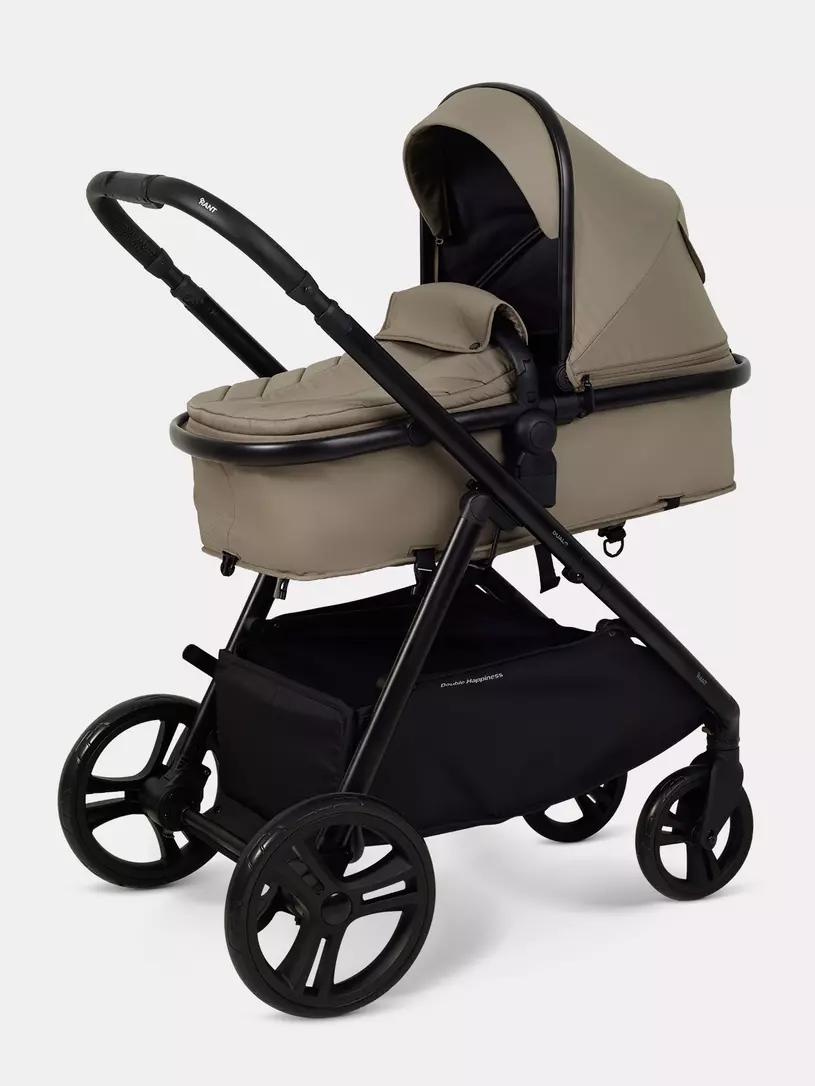 Коляска-трансформер для двойни и погодок Rant Dualo BROWN