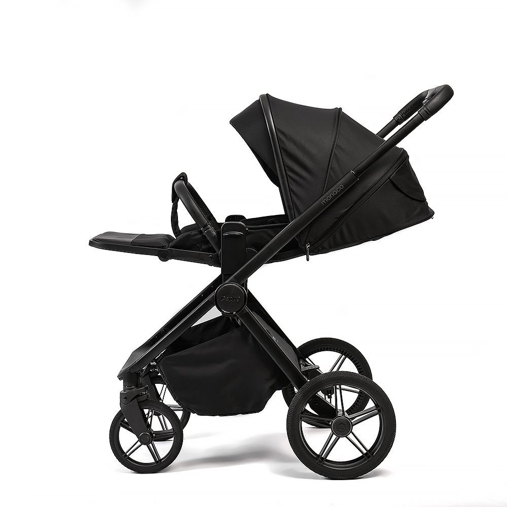 Коляска 2в1 Peppy Monaco Plus Black (рама черная)