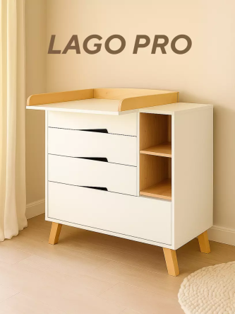 Комод Rant Lago Pro 800/4 CLOUD WHITE