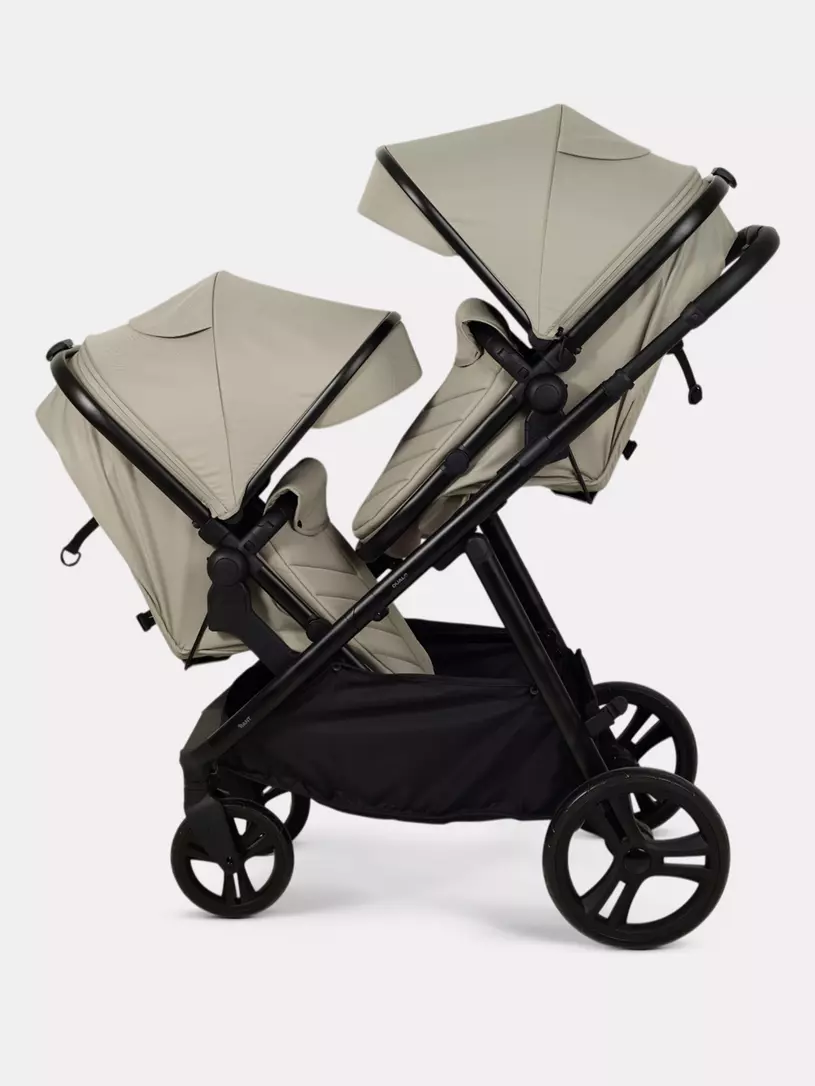 Коляска-трансформер для двойни и погодок Rant Dualo BEIGE