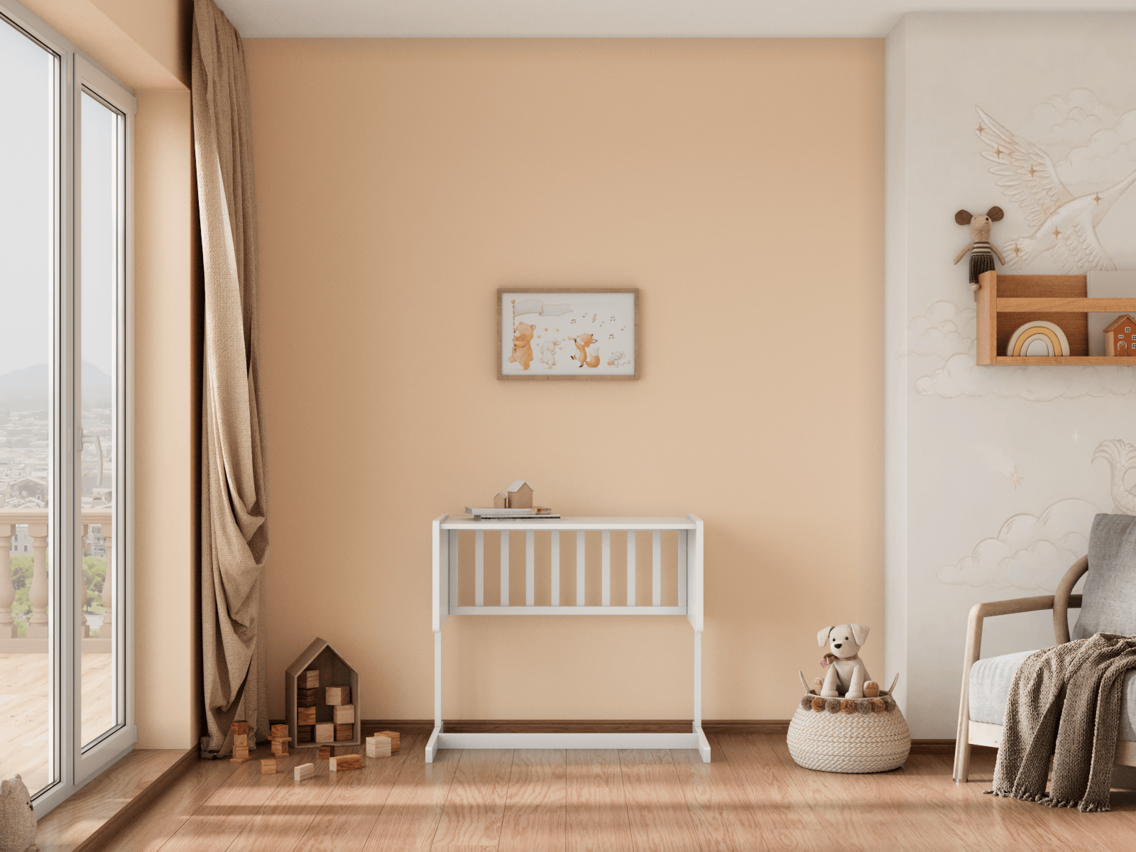 Детская колыбель с матрасом LITTLE MOON