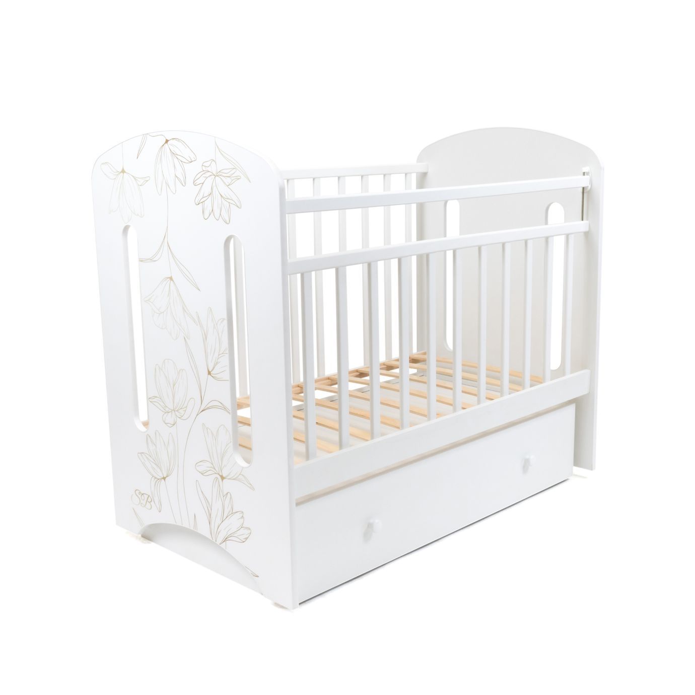 Кровать детская Sofia маятник с ящиком Белый