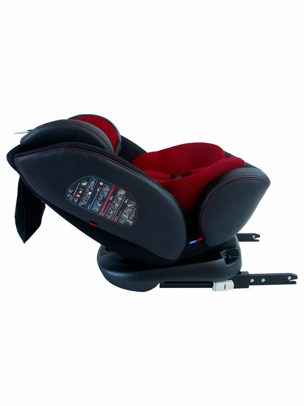 Автокресло детское, Isofix класс D, группа 0+/1/2/3 Бордо