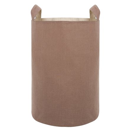 Тканевая корзина из кофейного льна