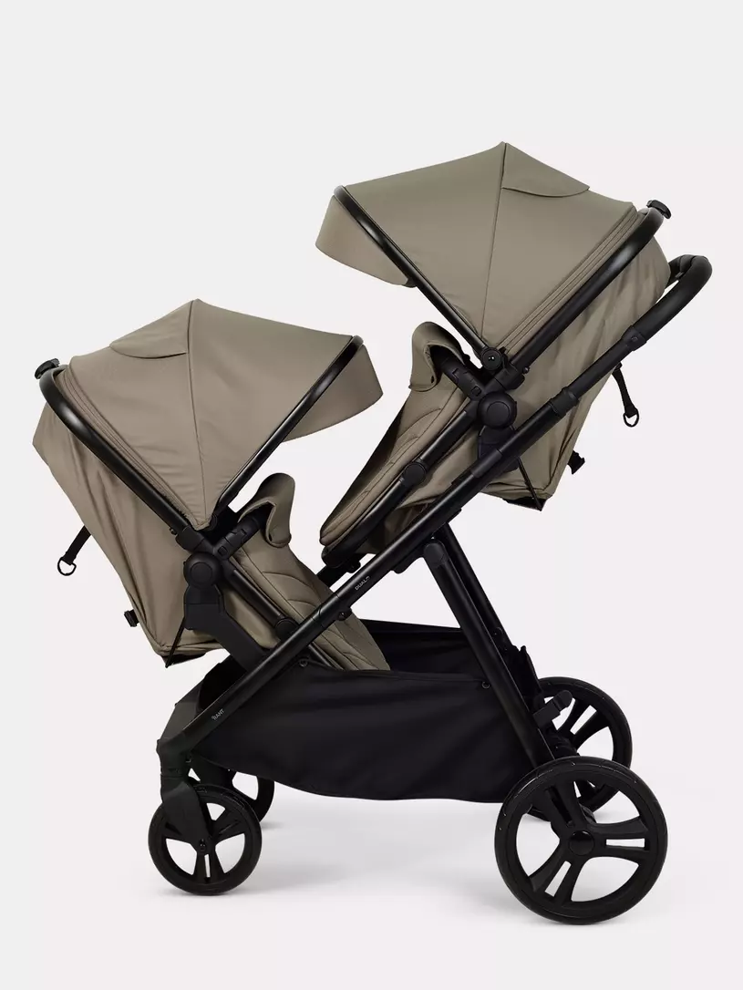 Коляска-трансформер для двойни и погодок Rant Dualo BROWN