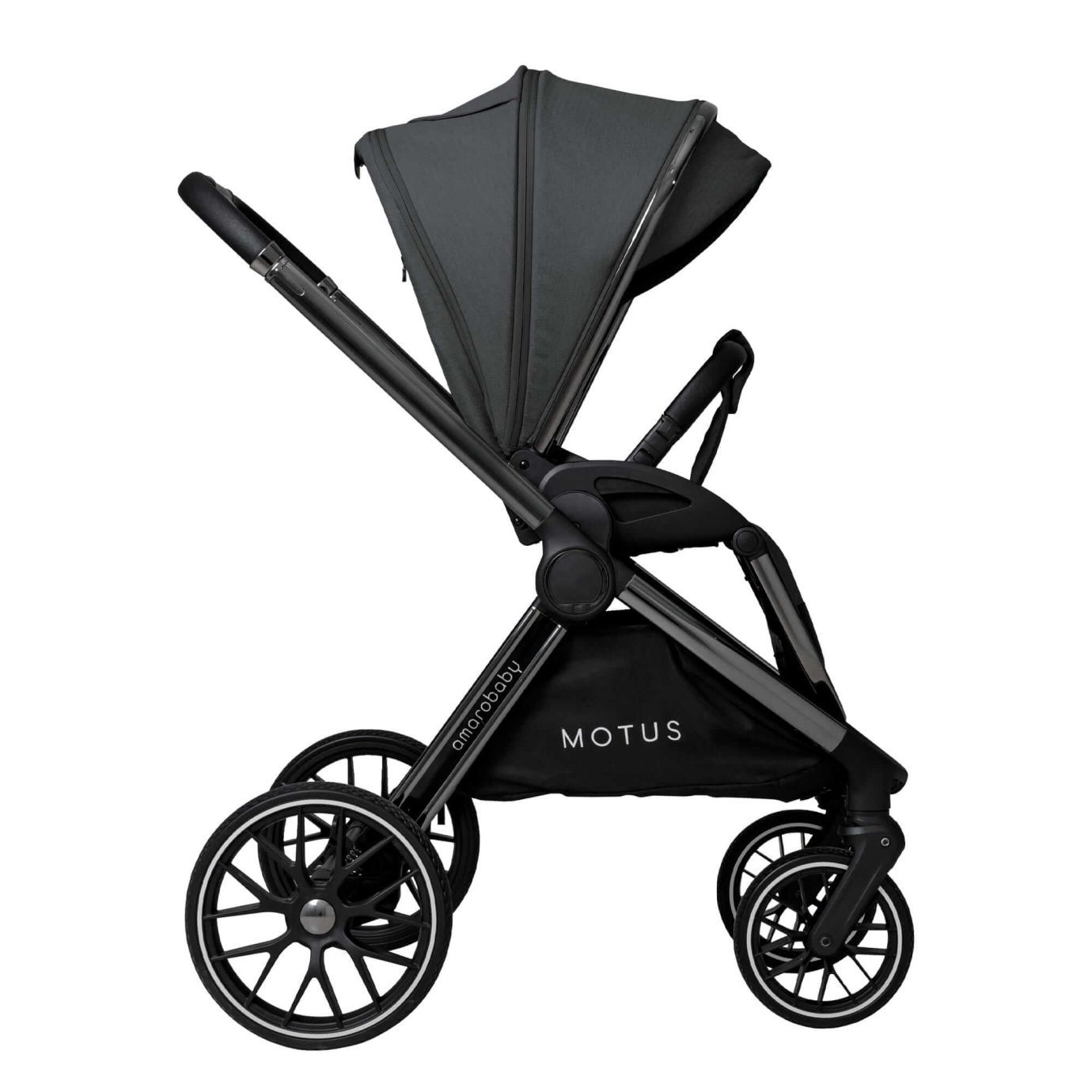 Коляска детская 2 в 1 Amarobaby Motus, черный