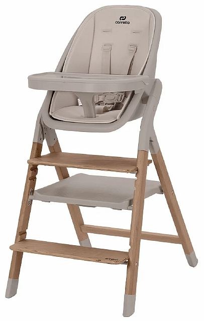 Стульчик для кормления Carrello Ergo, Shadow Beige (Темно-бежевый)