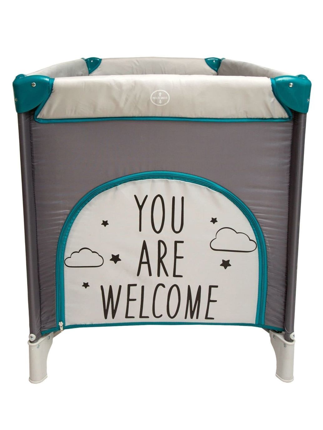 Манеж-кровать MULTIFORM (Hello Bear) прямоугольный,серый