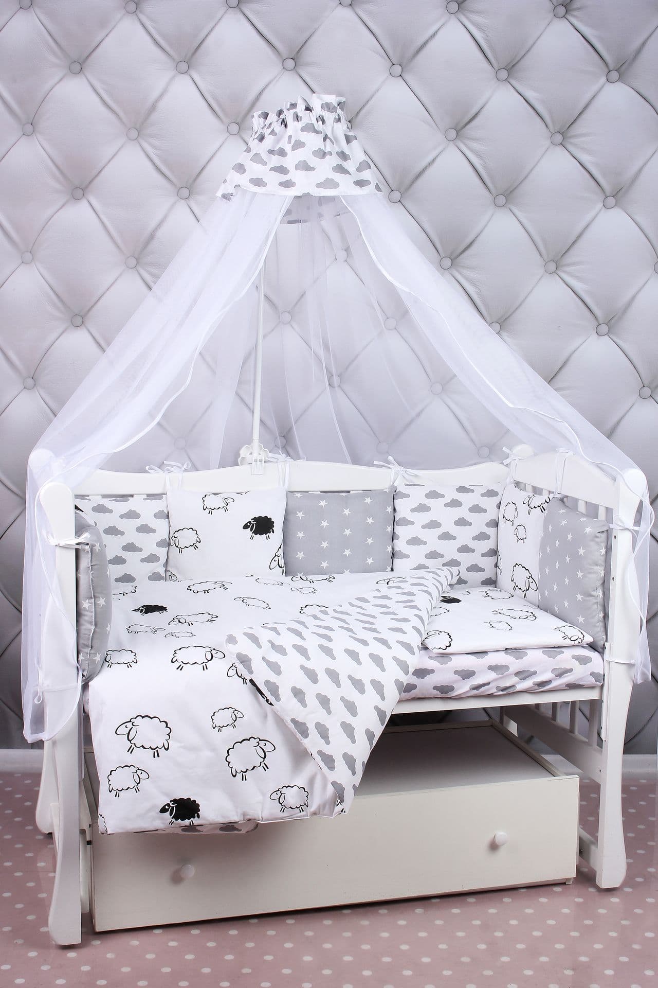 Комплект в кроватку барашки