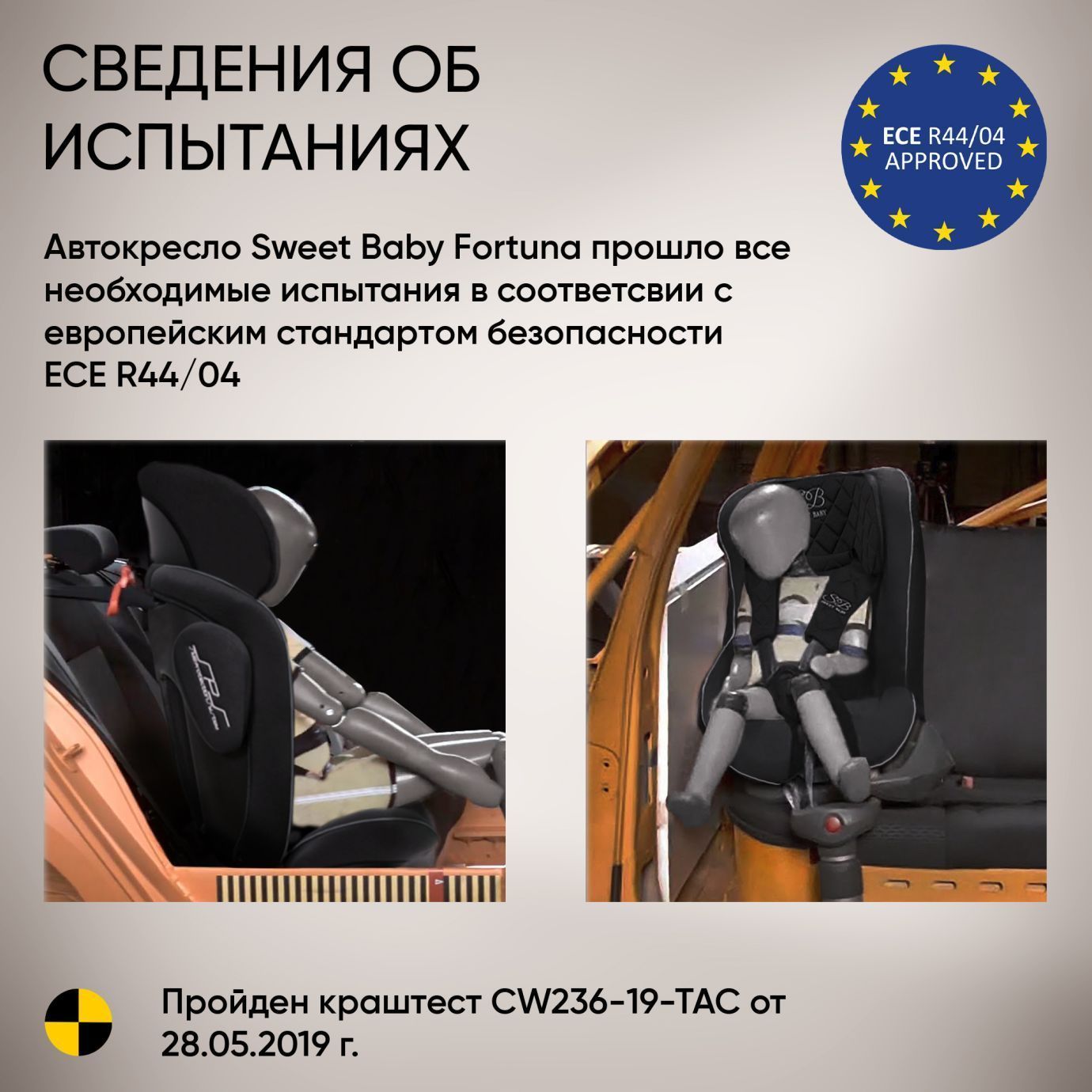 Автокресло группа 0123 (0-36) Fortuna 360 SPS Isofix Beige