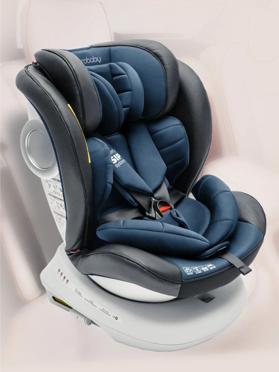 Автокресло детское CHAMPION, Isofix класс D, группа 0+/1/2/3 синий