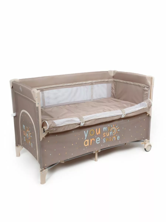 Манеж-кровать TRANSFORM (Sunshine) прямоугольный, коричневый