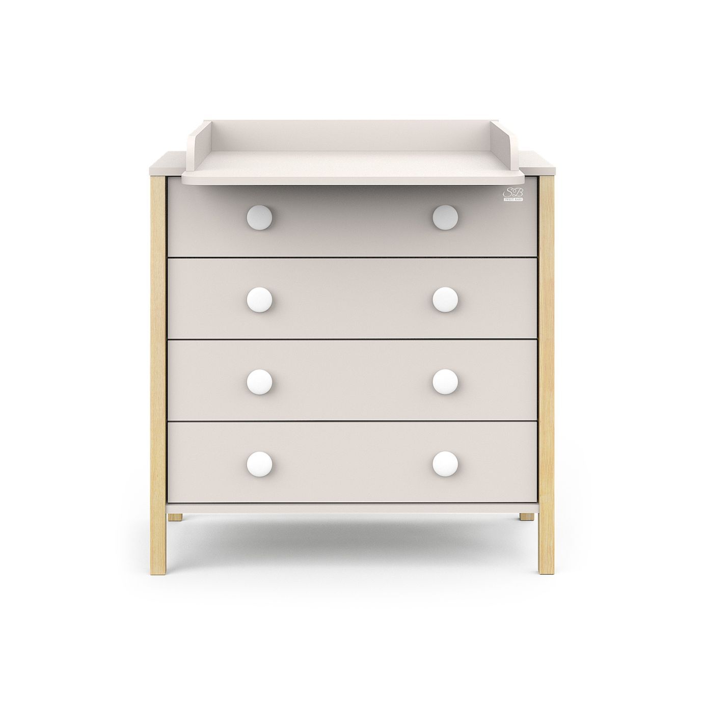 Пеленальный комод Giovanni Кашемир/Натуральный