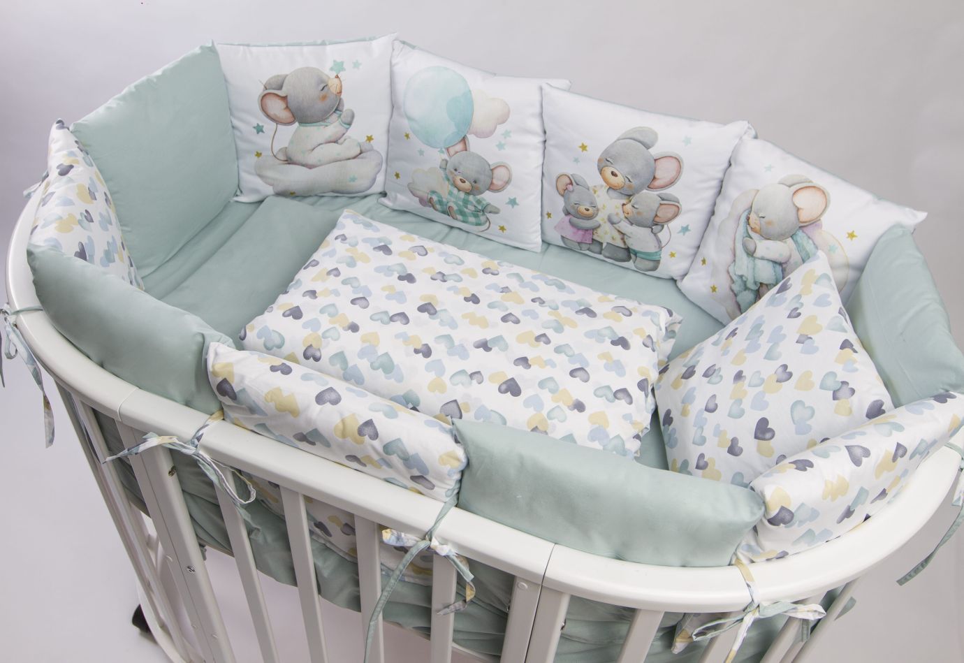 Комплект 17 предметов "малыш-мышонок мятный"