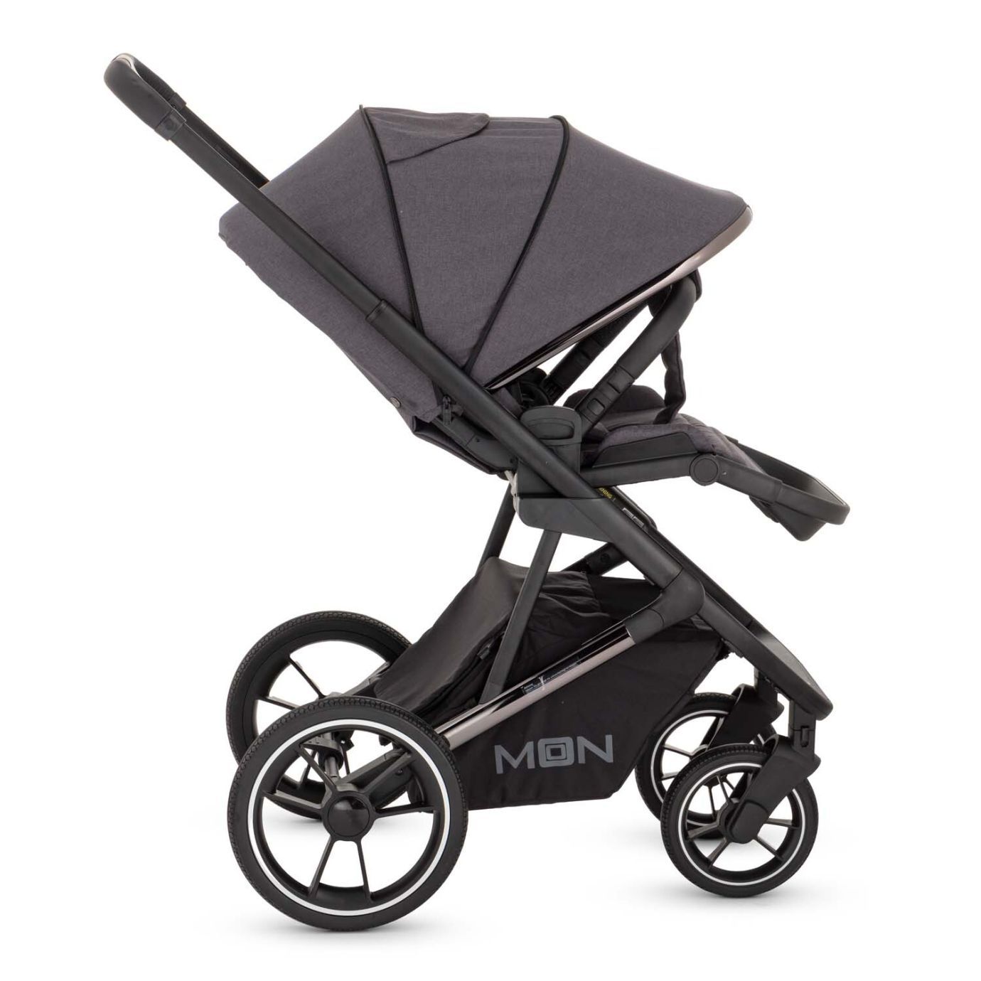 Коляска Moon Style Kombi 2 в 1 Black/Chrome-Anthrazit 2023