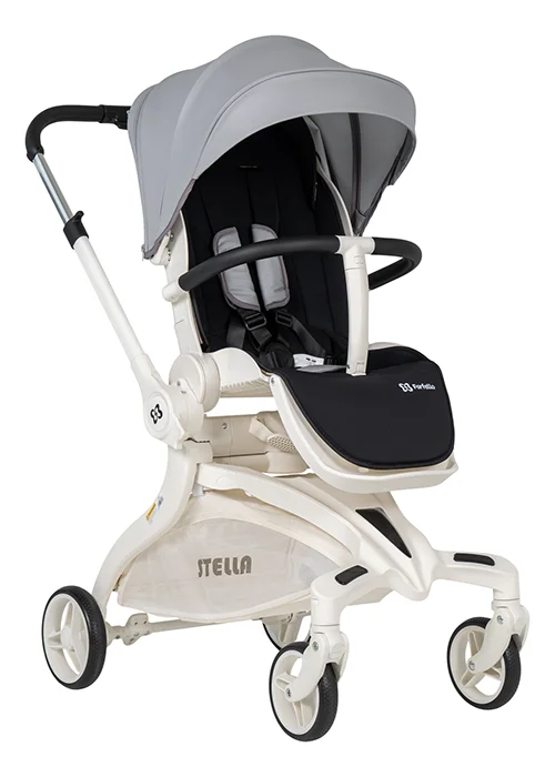Коляска детская Stella уникальный серый