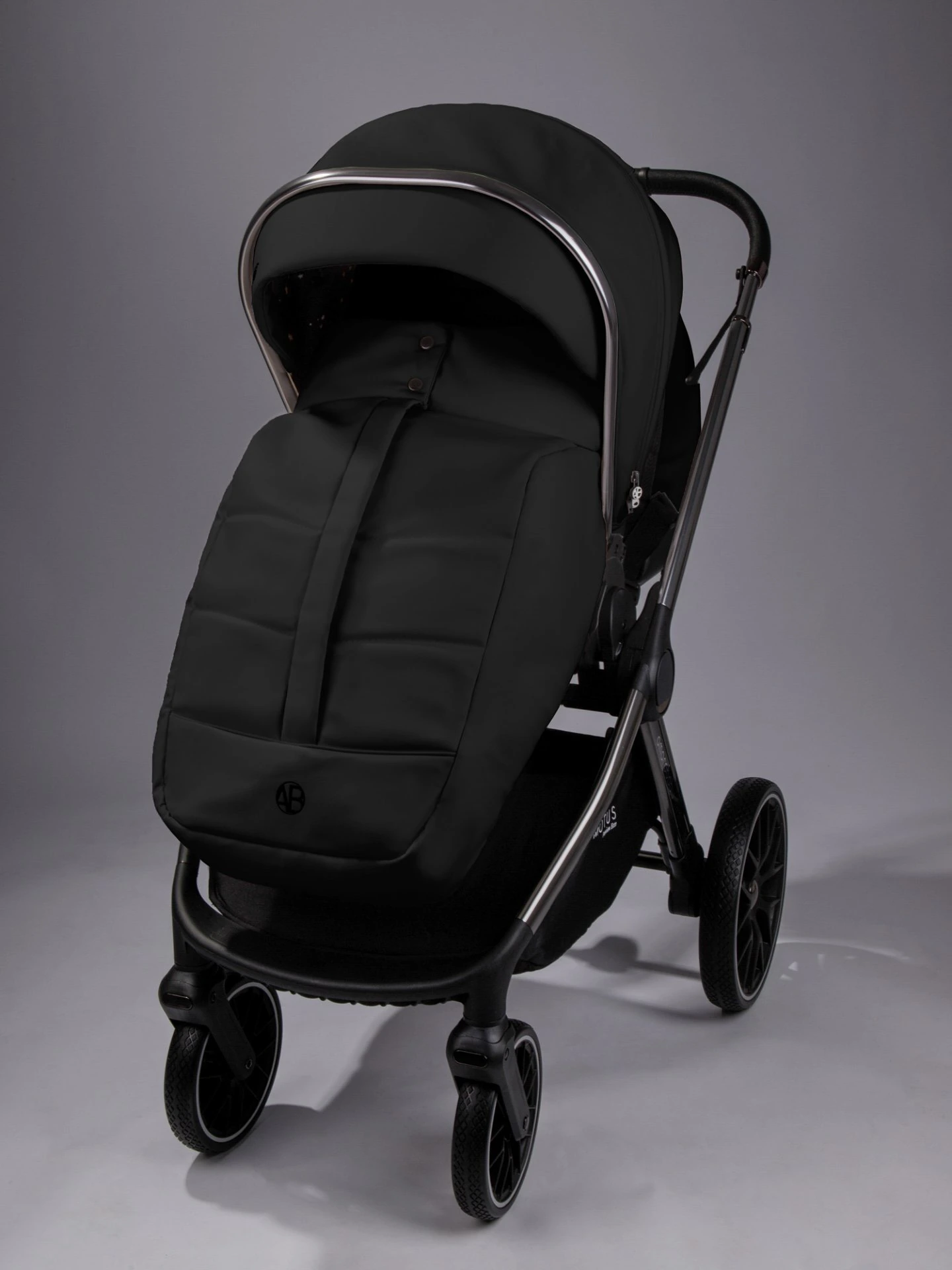 Коляска детская из экокожи 2в1 Motus Premium Ecco, черный