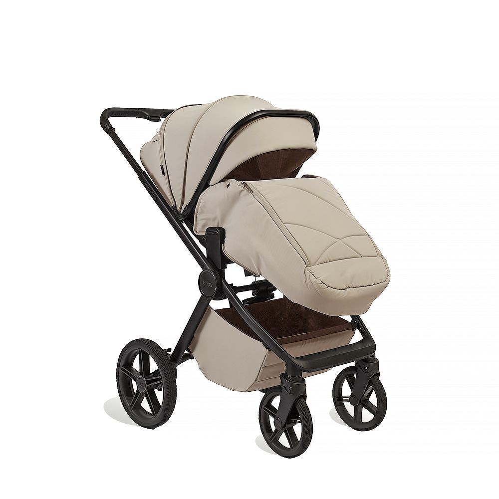Коляска 2в1 Peppy Monaco Plus Sandstone (рама черная)