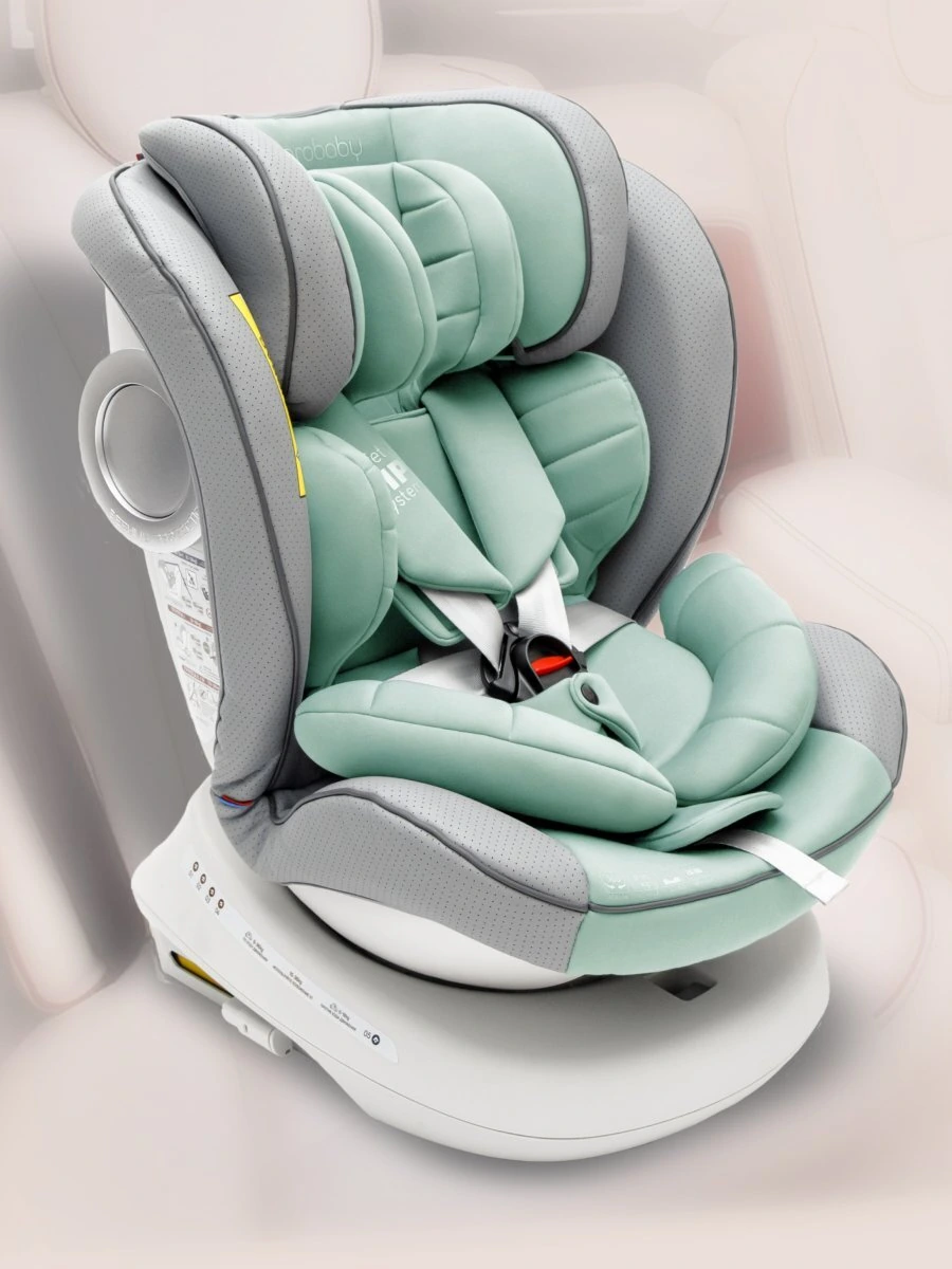 Автокресло детское CHAMPION, Isofix класс D, группа 0+/1/2/3 бирюзовый
