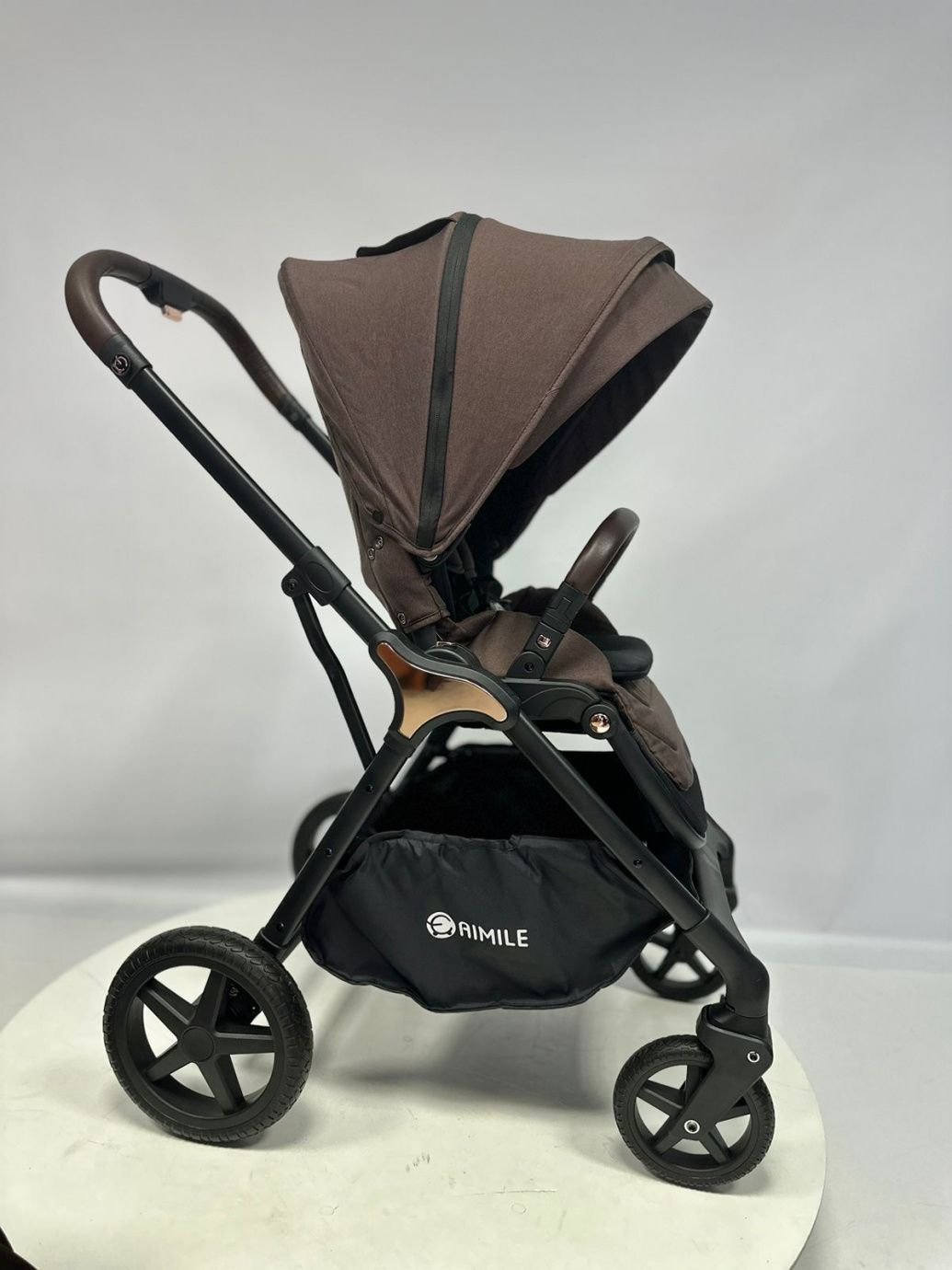 Коляска детская Aimile Aster Trio 3в1 Шоколад