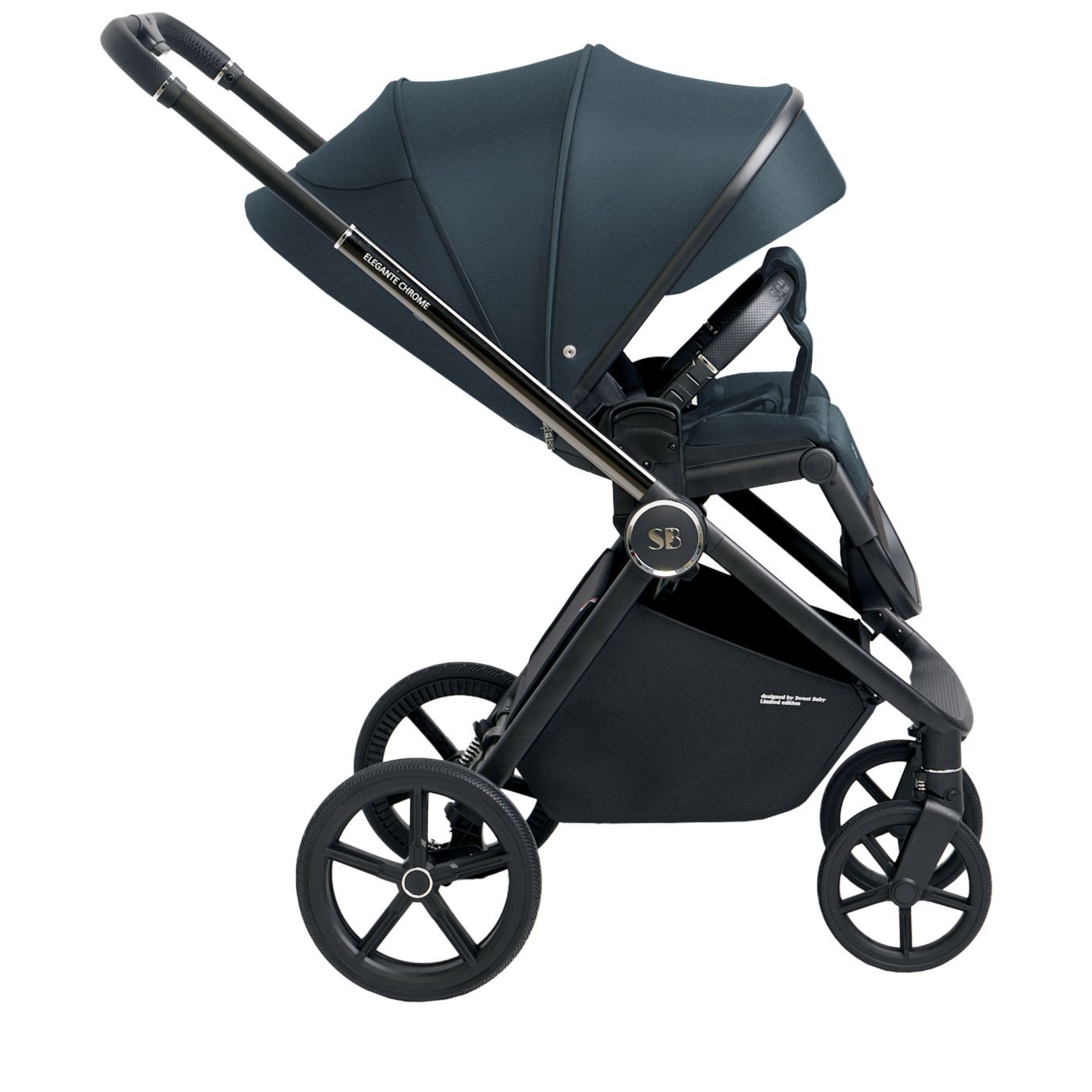 Прогулочная коляска Elegante Chrome Blue