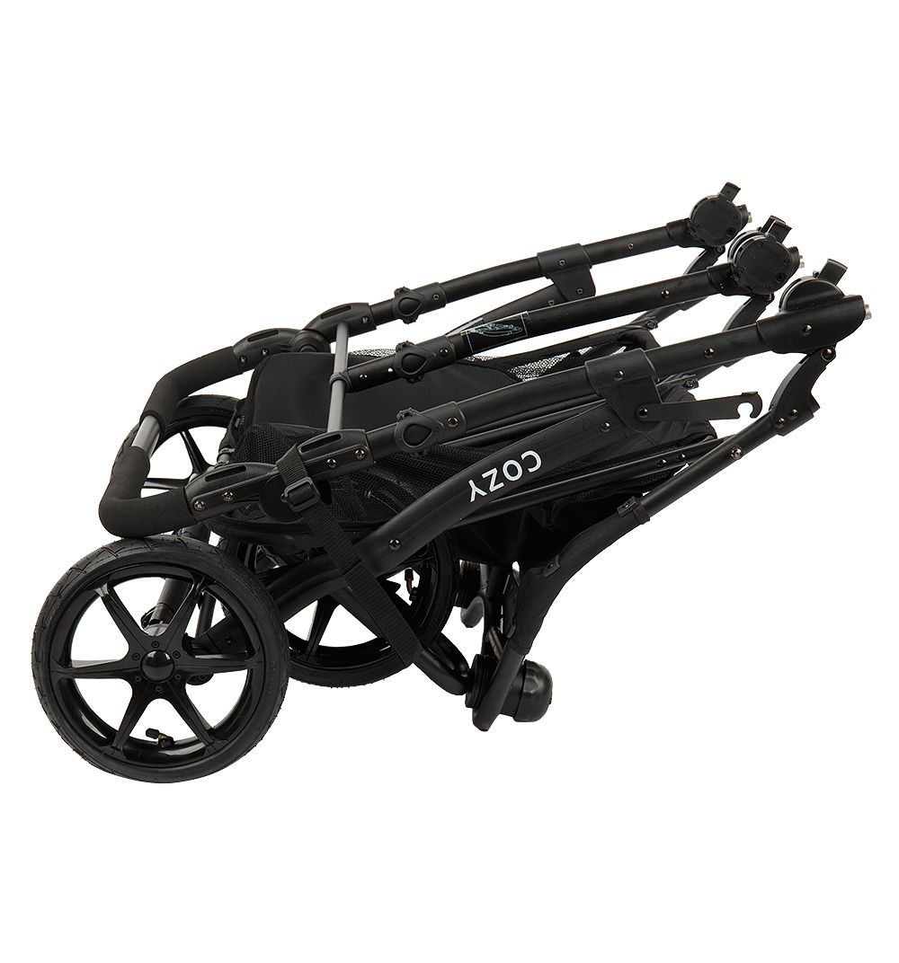 Коляска для двойни Cozy DOU прогулочный блок Red