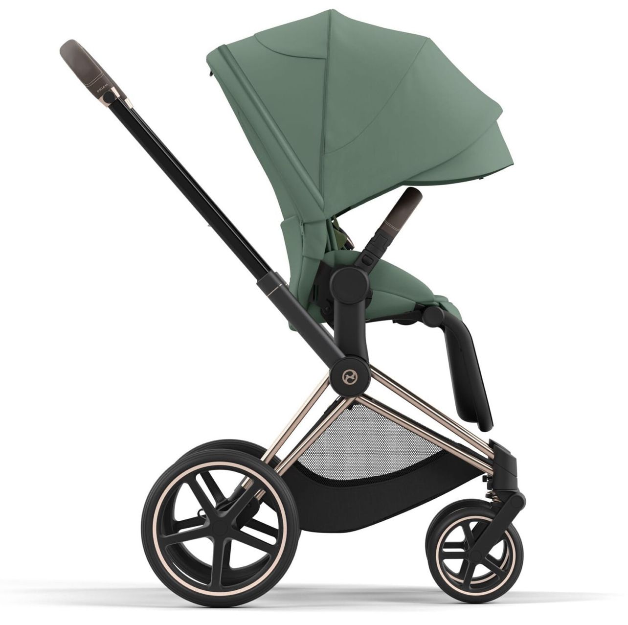 Cybex Priam IV коляска 2 в 1 green рама gold