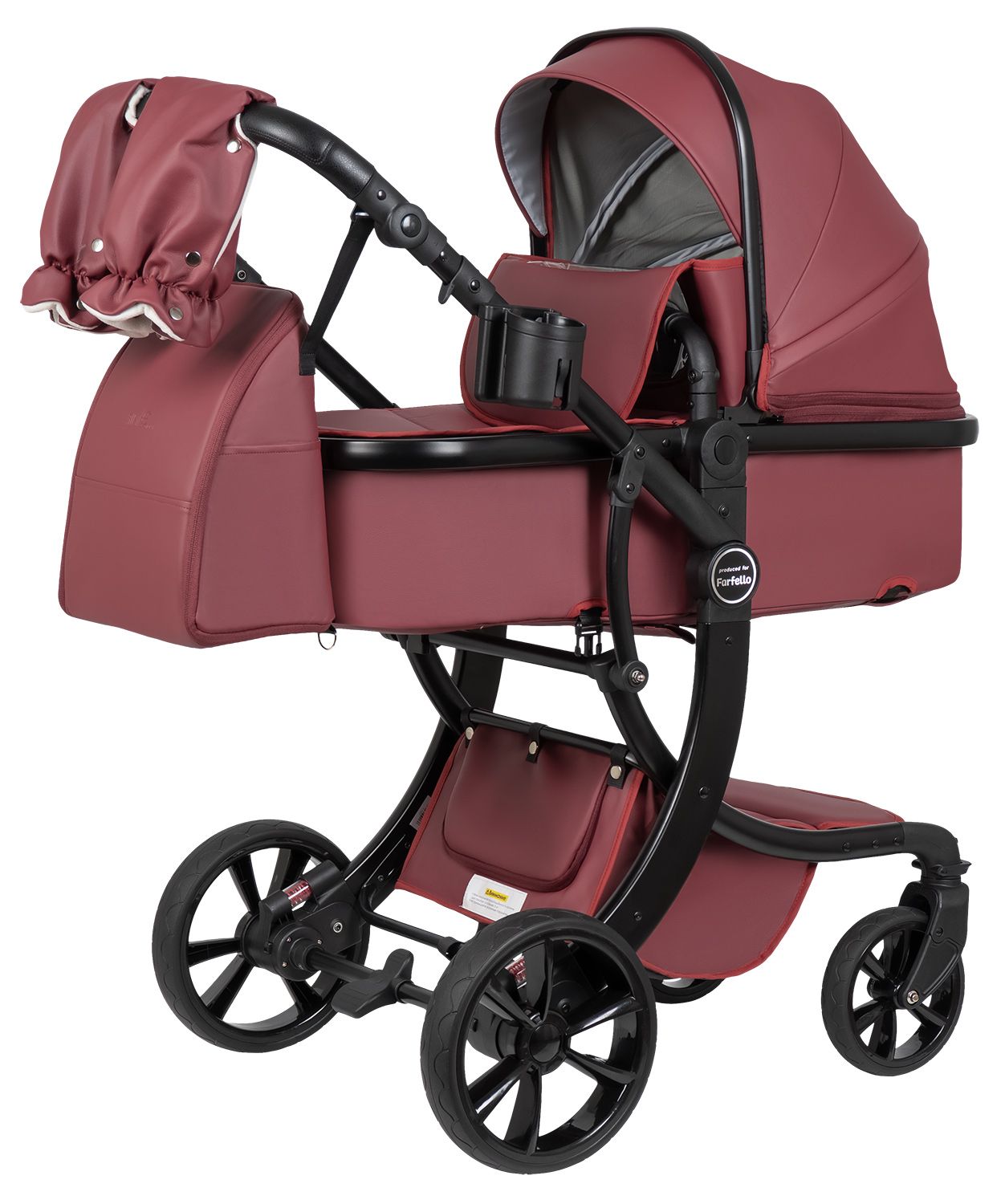 Коляска трансформер Aimile Adventurer бургунди