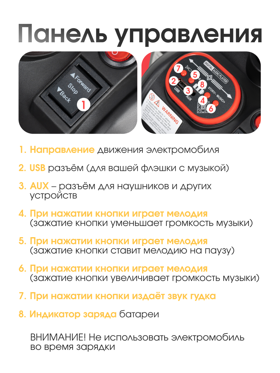 Электромобиль детский Farfello SR915
